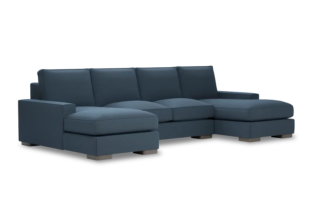 Edgewater Elite Blue Double Chaise Sectional Edgewater Elite Blue Double Chaise Sectional
