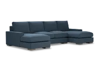 Edgewater Elite Blue Double Chaise Sectional