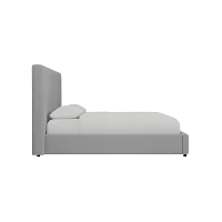 Grayton Delray Light Gray 54" Upholstered Platform Bed