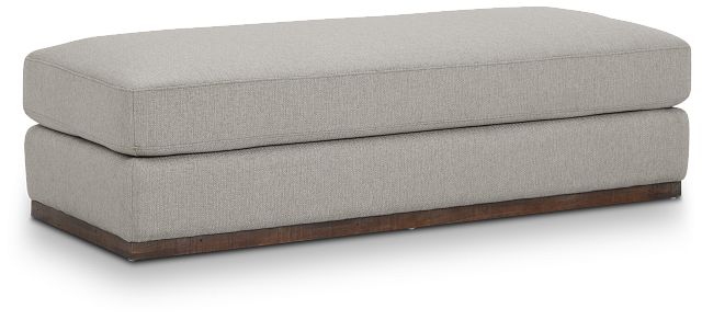 Mckenzie Light Gray Rect Ottoman