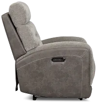 Travis Gray Fabric Power Recliner
