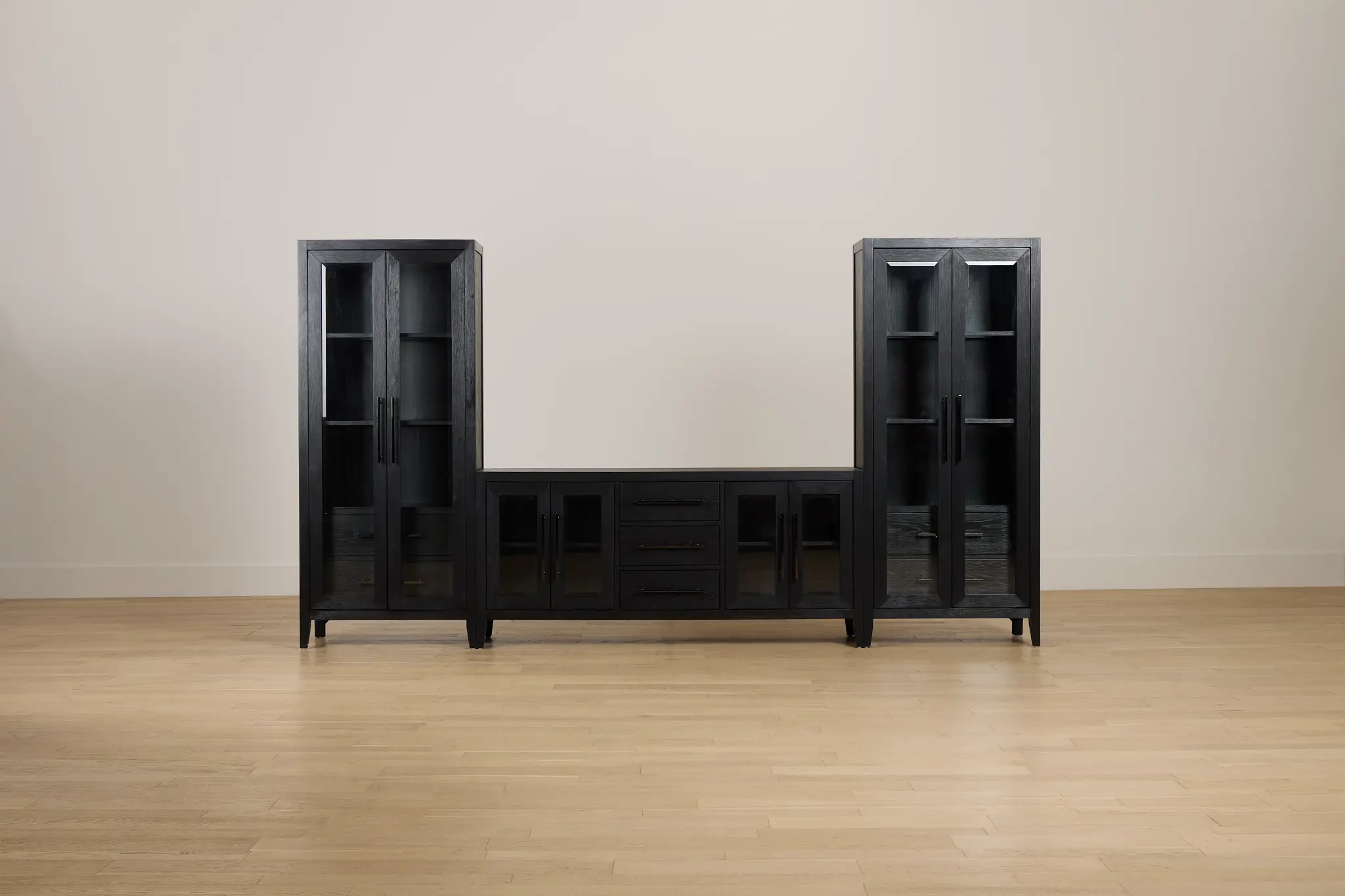 Alden Black 70" Entertainment Wall Alden Black 70" Entertainment Wall