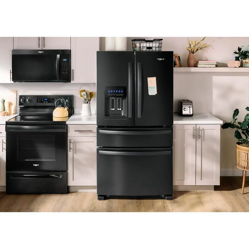 Whirlpool 3636 Series Black French Door Refrigerator