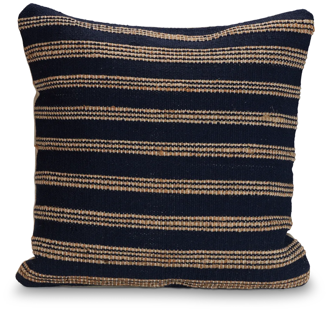 Jade Dark Blue 20" Accent Pillow