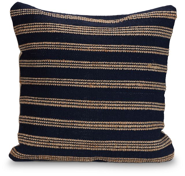 Jade Dark Blue 20" Accent Pillow