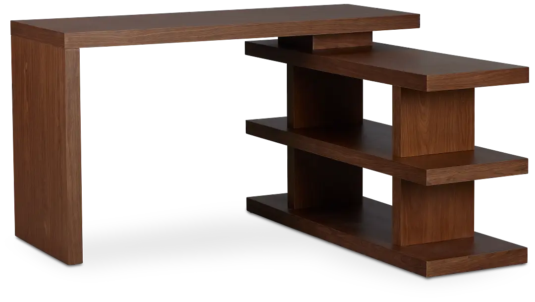 Olympia Mid Tone Wood L Desk Olympia Mid Tone Wood L Desk