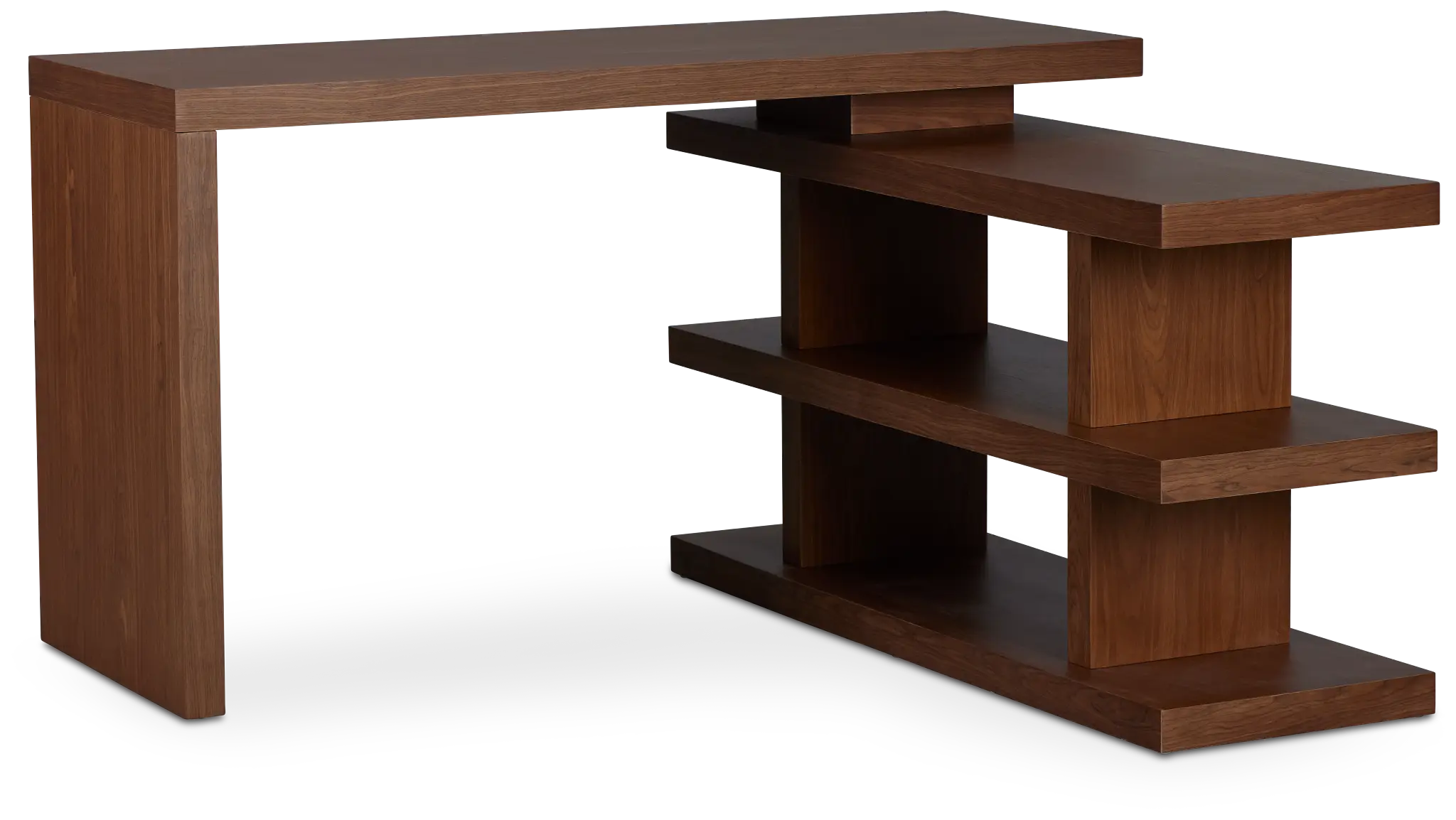 Olympia Mid Tone Wood L Desk Olympia Mid Tone Wood L Desk