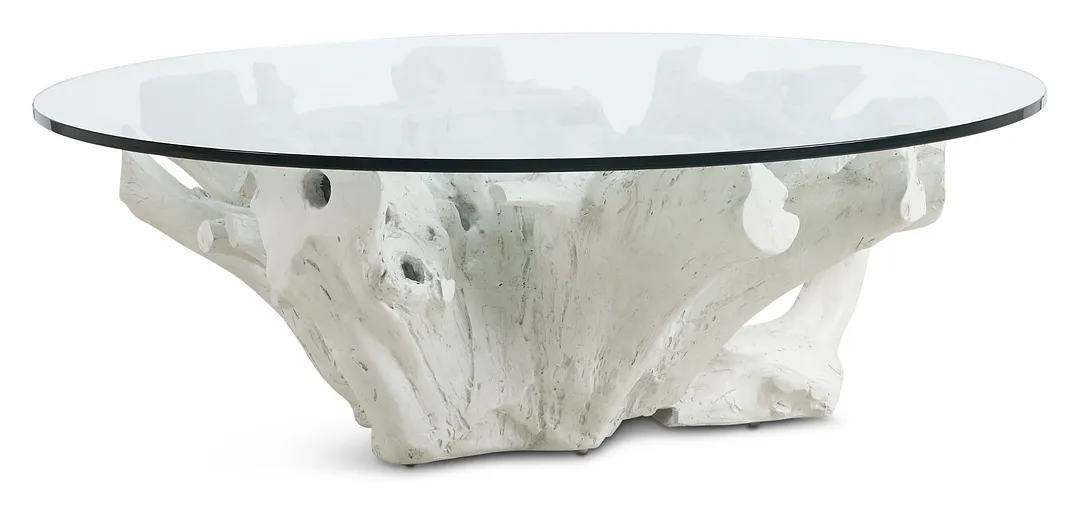 Ocean Drive Glass Round Coffee Table