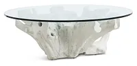Ocean Drive Glass Round Coffee Table