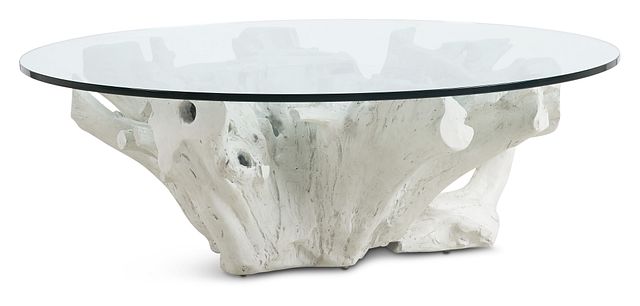 Ocean Drive Glass Round Coffee Table