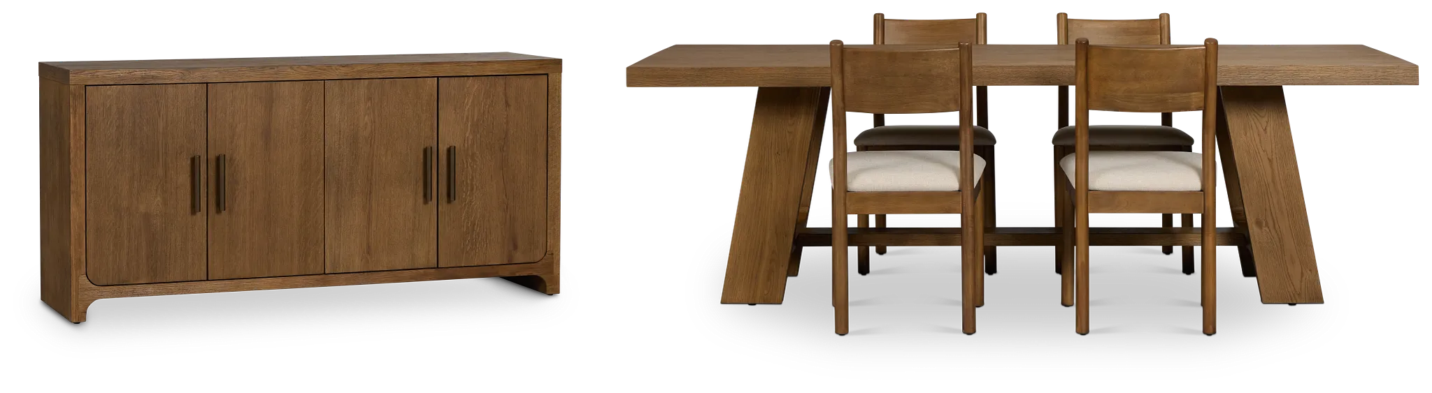 Rochester Mid Tone Rect Dining Room