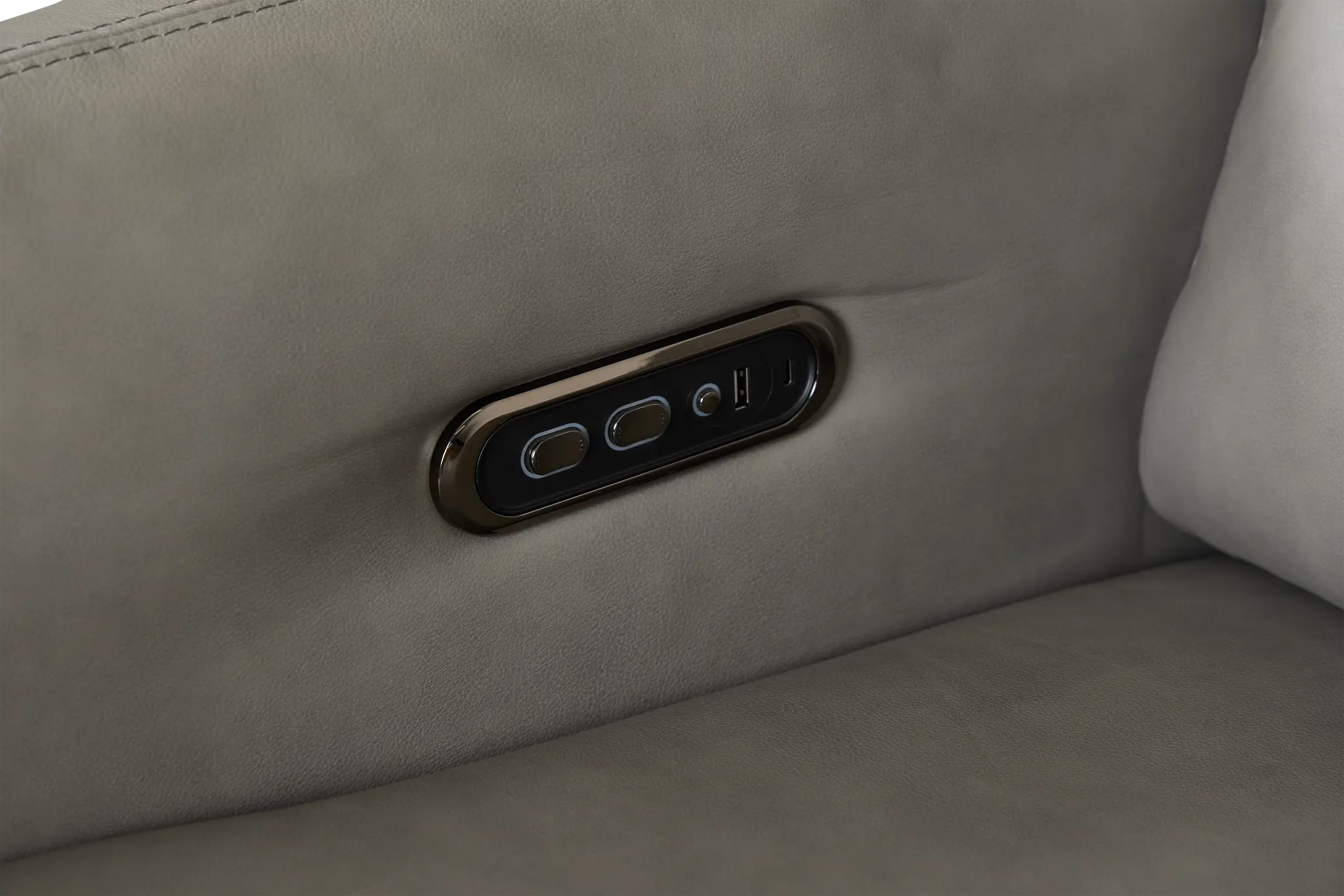 Eve Light Gray Lthr/vinyl Power Swivel Glider Recliner Eve Light Gray Lthr/vinyl Power Swivel Glider Recliner