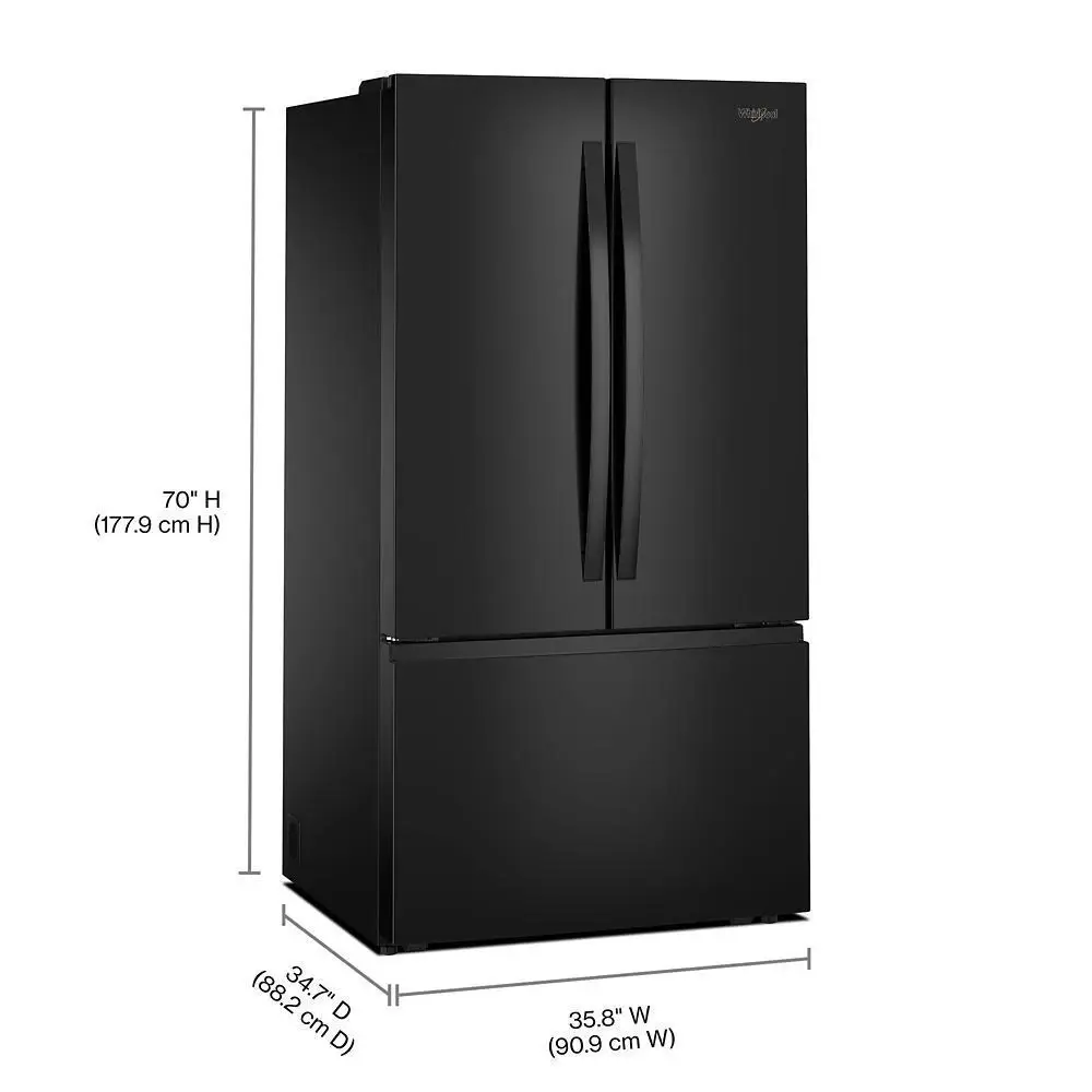 Whirlpool 3336 Series Black French Door Refrigerator Whirlpool 3336 Series Black French Door Refrigerator