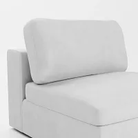 Destin Peyton White Fabric Swivel Chair