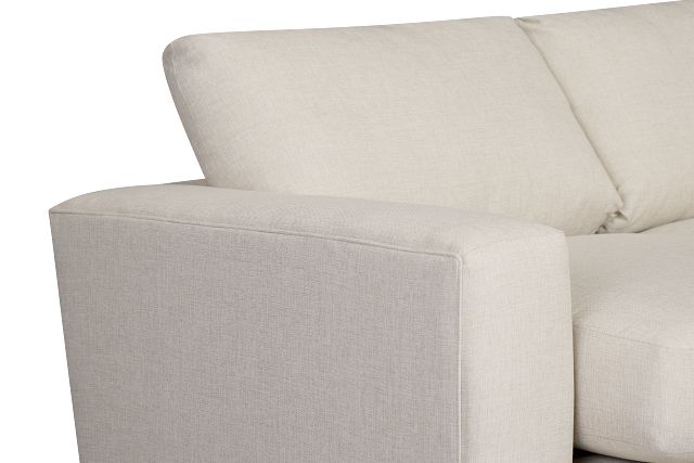 Brantley Light Beige Fabric Small Two-arm Sectional