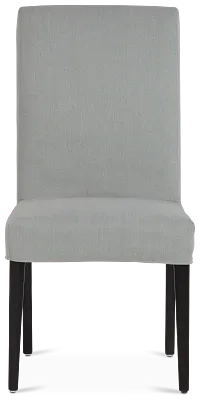 Destination Light Gray Short Slipcover Chair With Dark-tone Leg