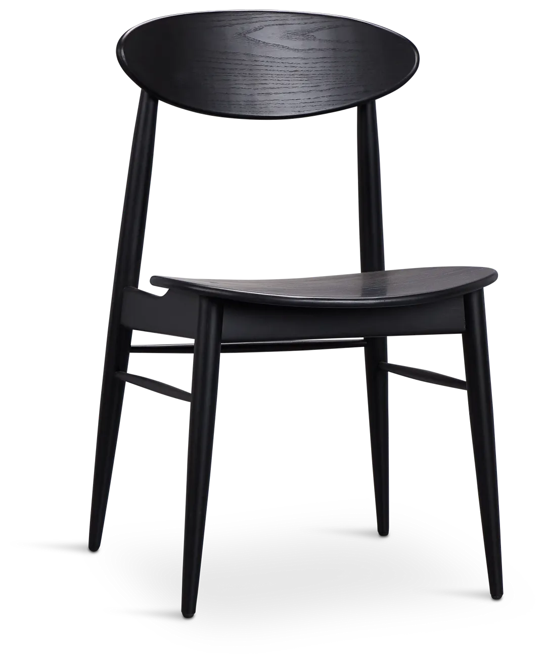 Brisbane Black Wood Side Chair