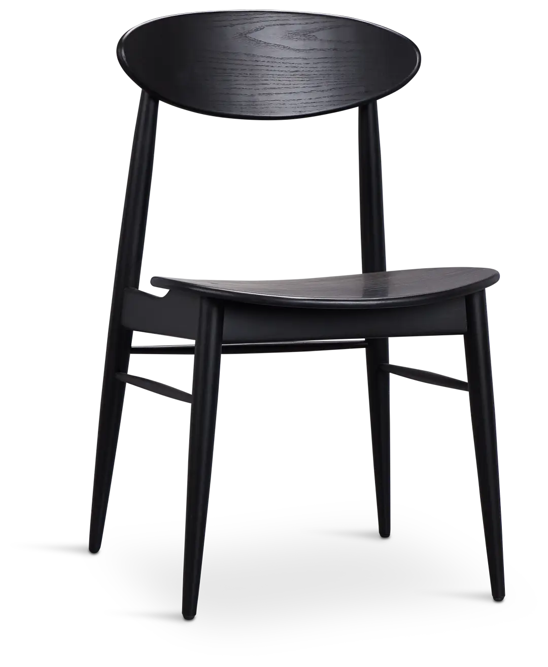 Brisbane Black Wood Side Chair Brisbane Black Wood Side Chair