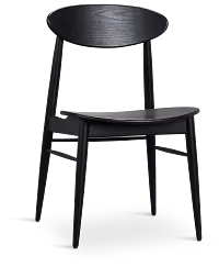 Brisbane Black Wood Side Chair
