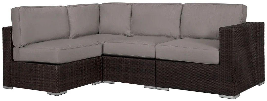 Fina Gray 4-piece Modular Sectional