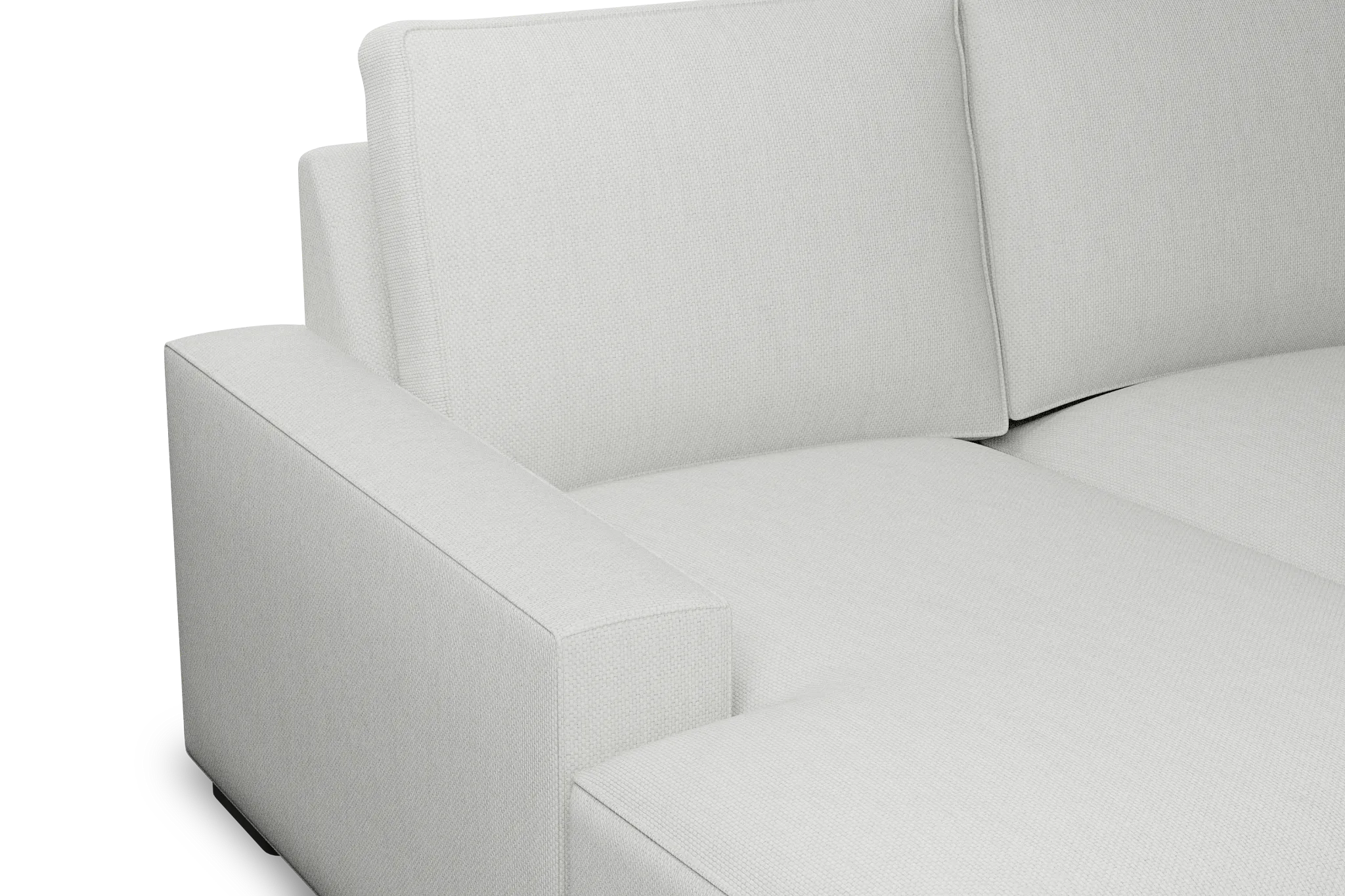 Edgewater Revenue White Left Chaise Sectional