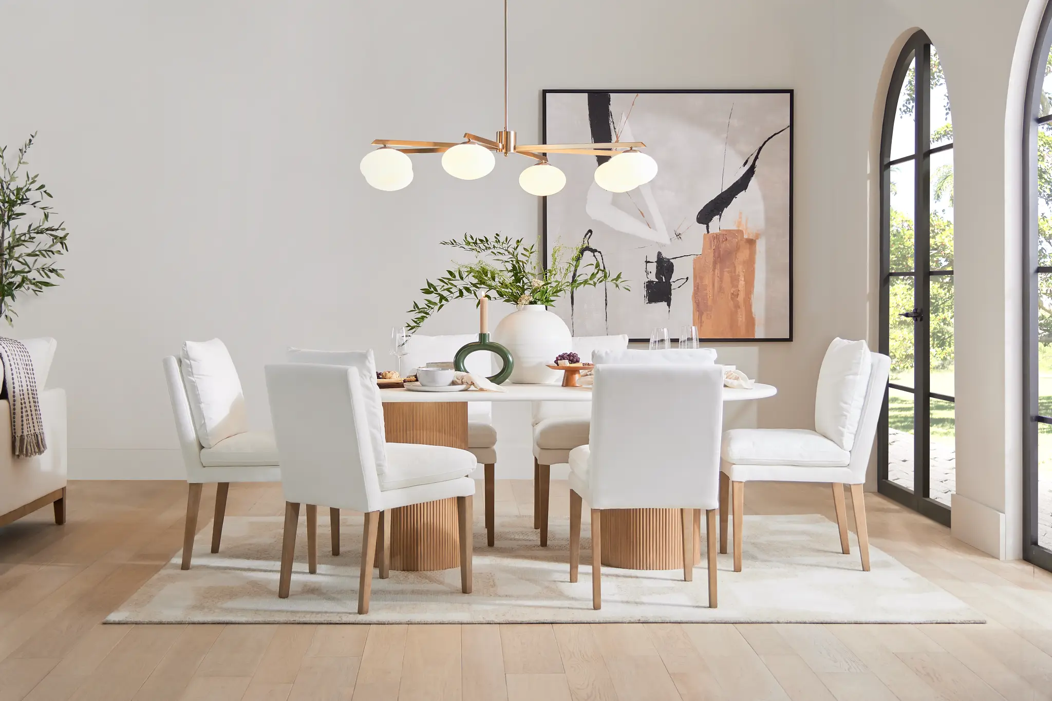 Bryant White Oval Table 
