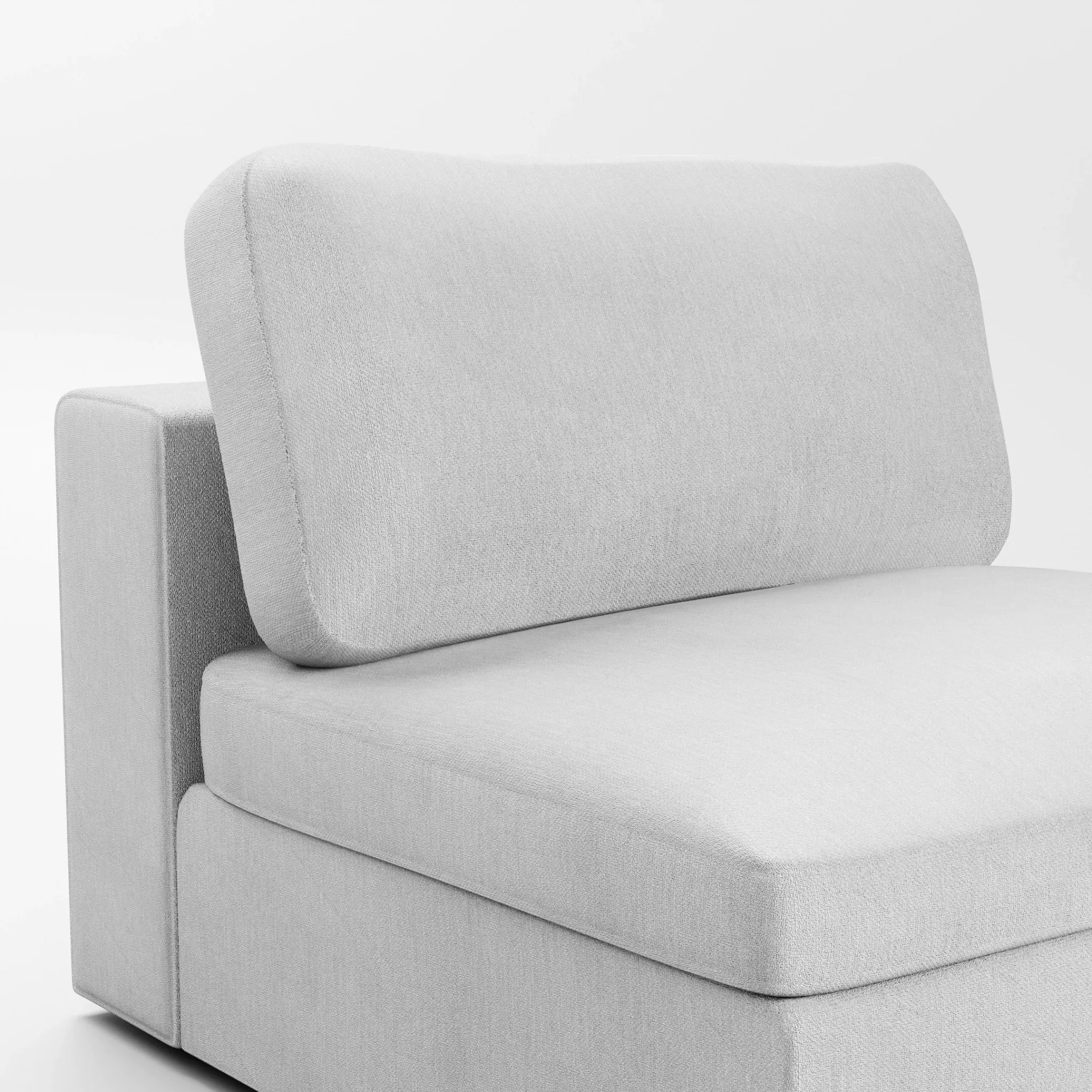Destin Revenue White Fabric Swivel Chair