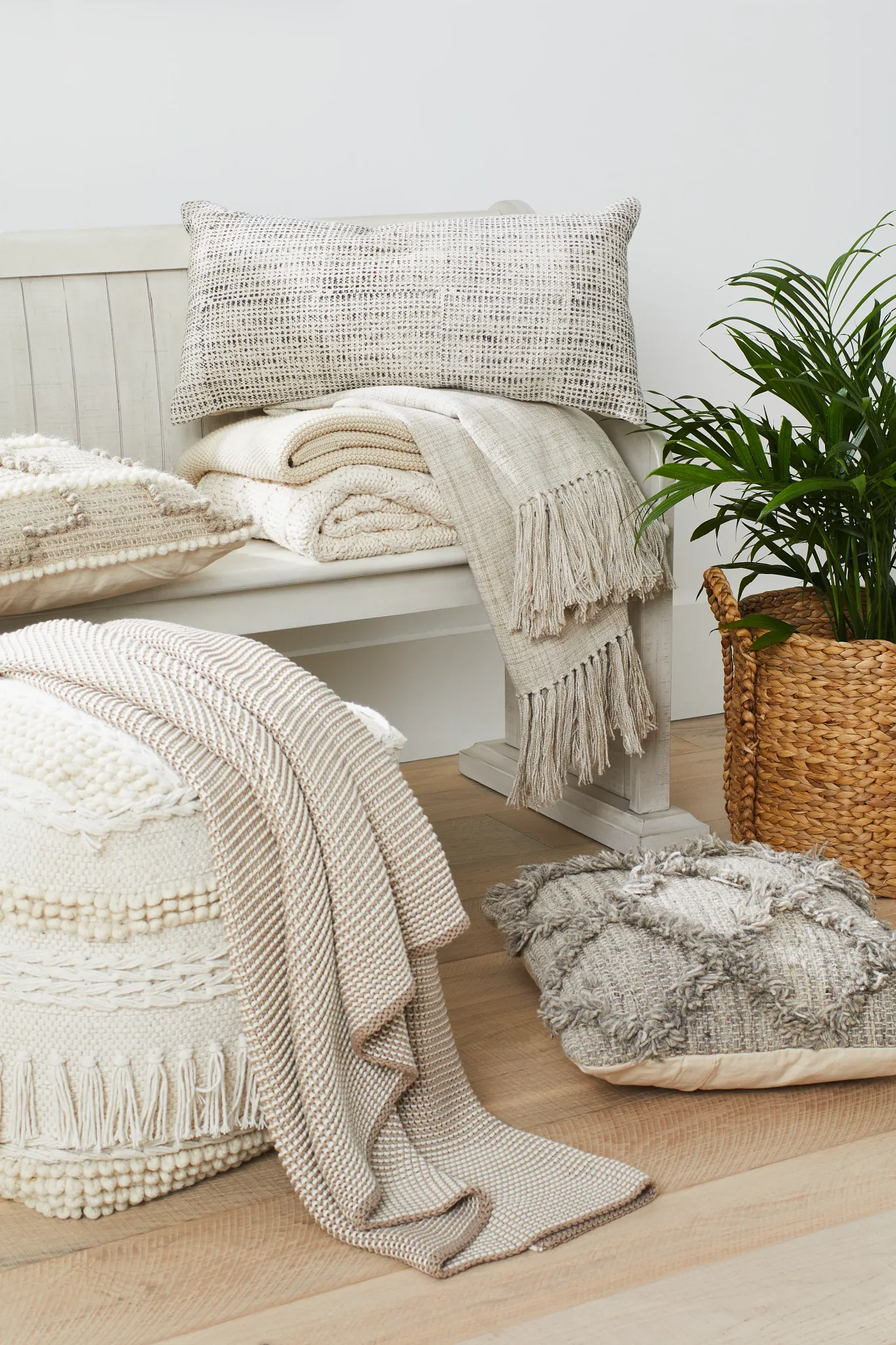 Sonoma Ivory Dining Bench