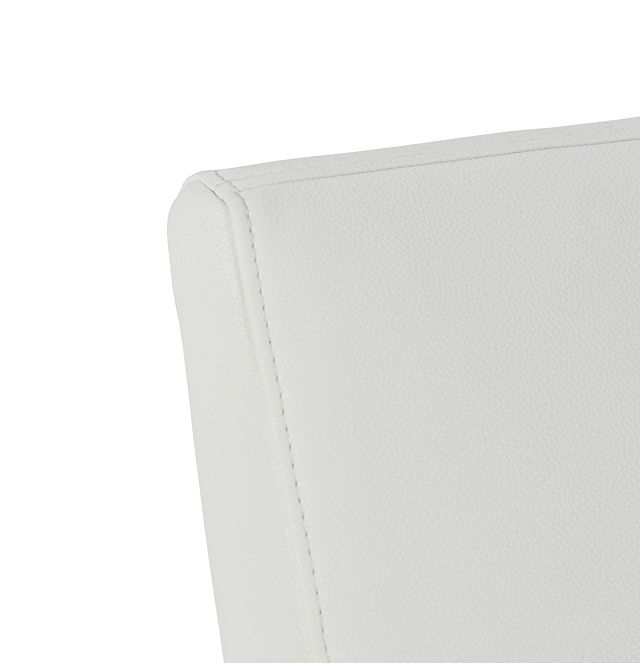 Miami White Micro Upholstered Side Chair