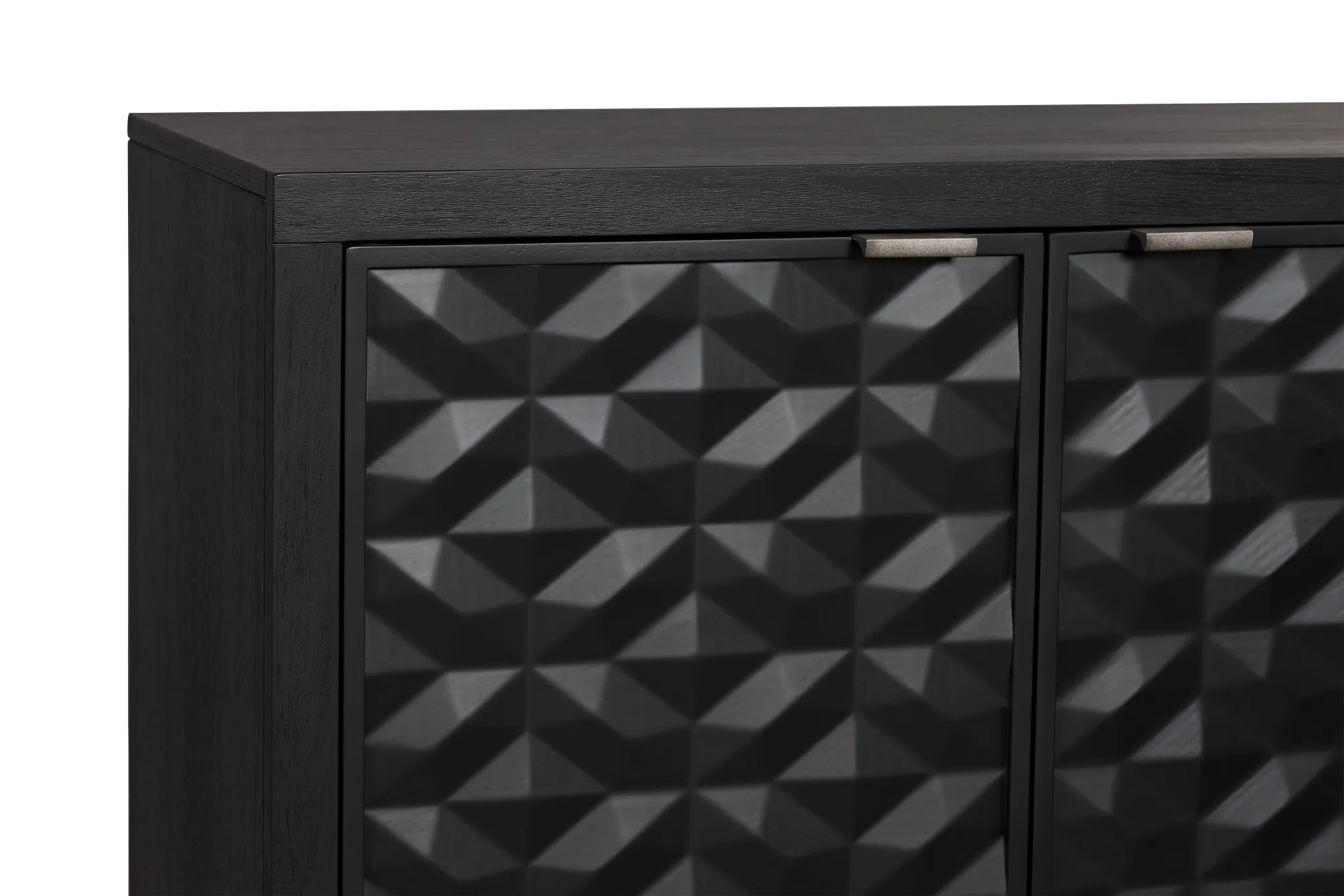 Palonna Black 4 Door Credenza