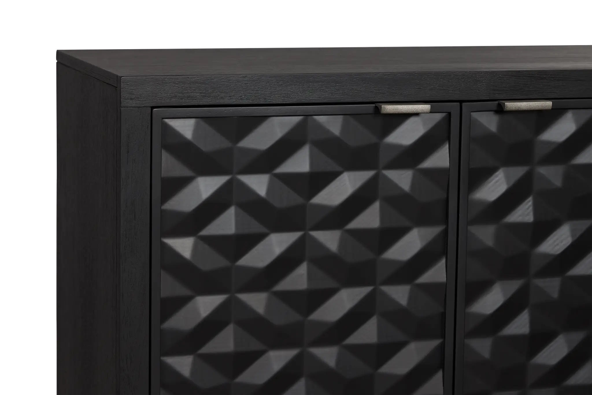 Palonna Black 4 Door Credenza Palonna Black 4 Door Credenza