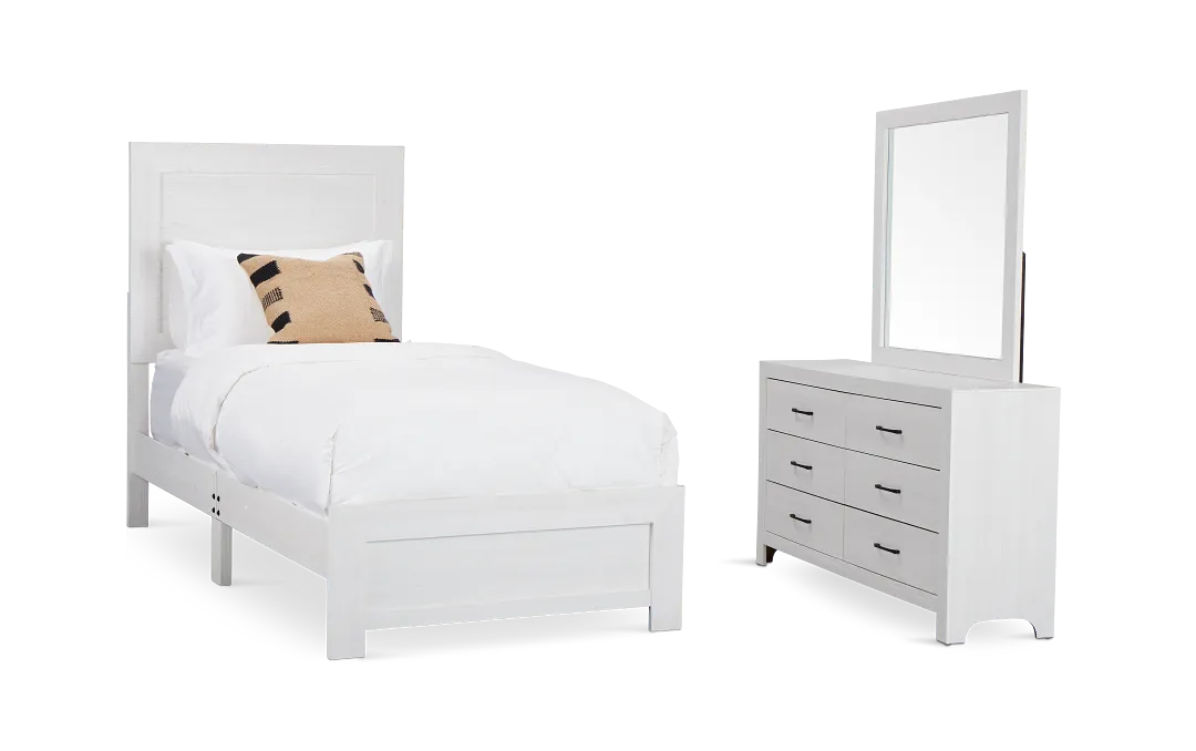 Ollie White Panel Bedroom