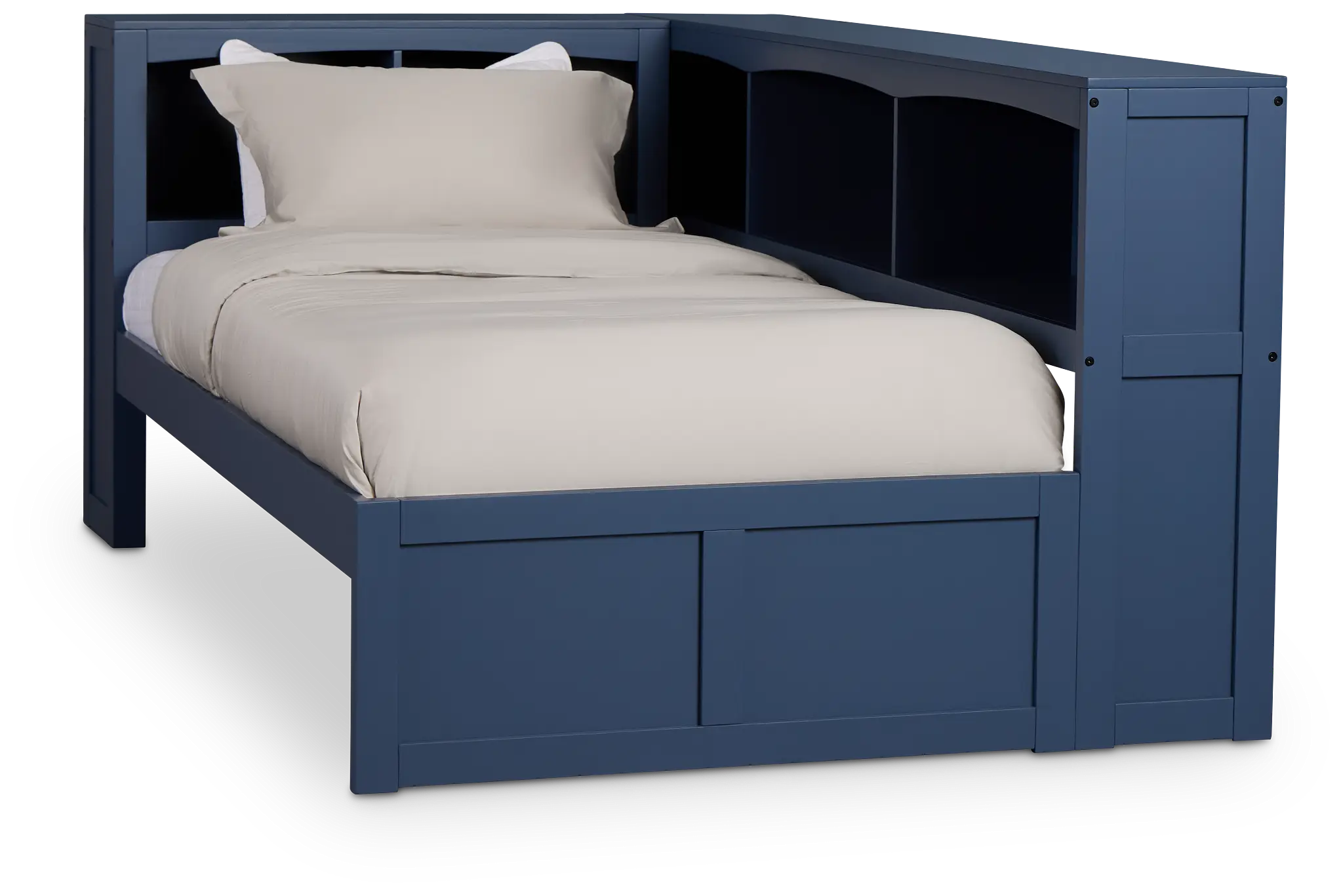 Charleston Dark Blue Corner Bookcase Bed Charleston Dark Blue Corner Bookcase Bed