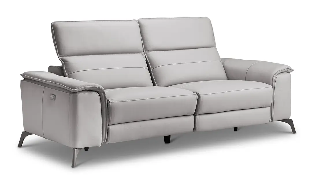 Pearson Gray Leather Power Reclining Sofa Pearson Gray Leather Power Reclining Sofa