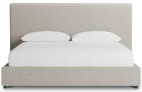 Grayton Gellar Brown 54" Upholstered Platform Bed