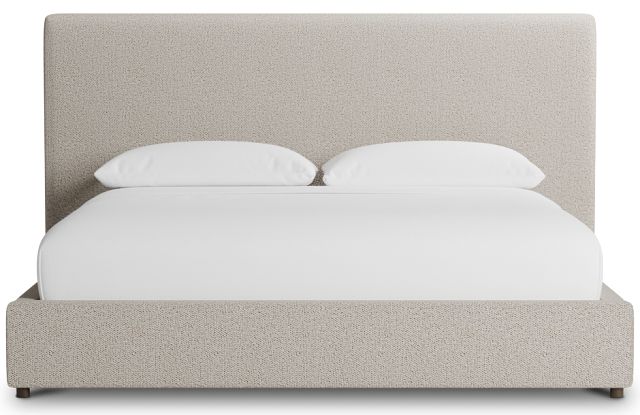 Grayton Gellar Brown 54" Upholstered Platform Bed