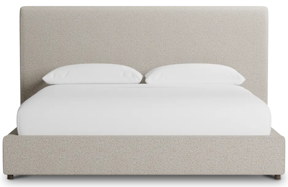 Grayton Gellar Brown 54" Upholstered Platform Bed