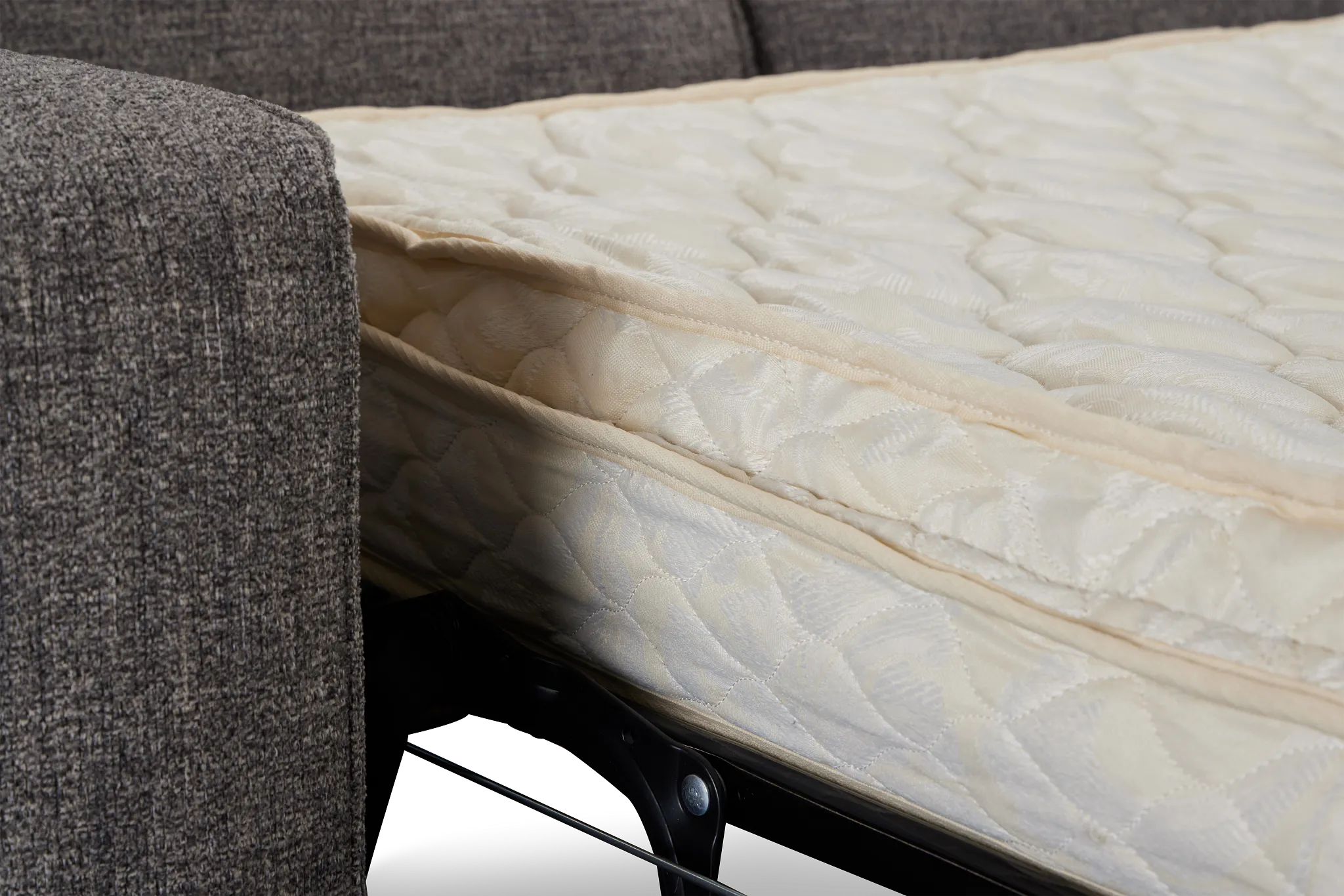 Andie Dark Gray Fabric Innerspring Sleeper