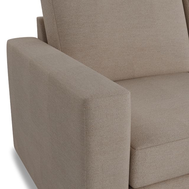Citymod Beige Fabric Small Right Chaise Sectional