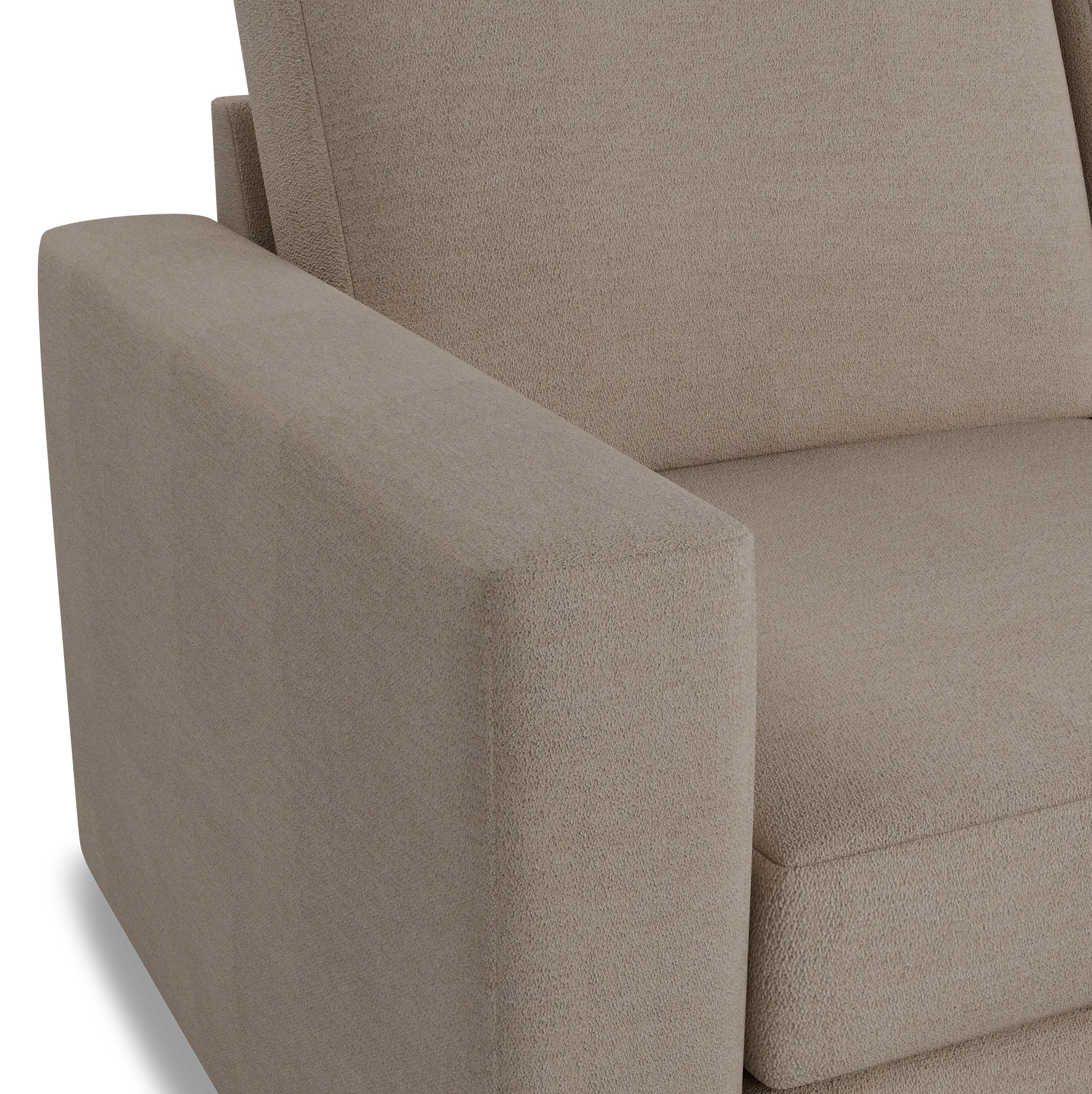 Citymod Beige Fabric Small Right Chaise Sectional Citymod Beige Fabric Small Right Chaise Sectional