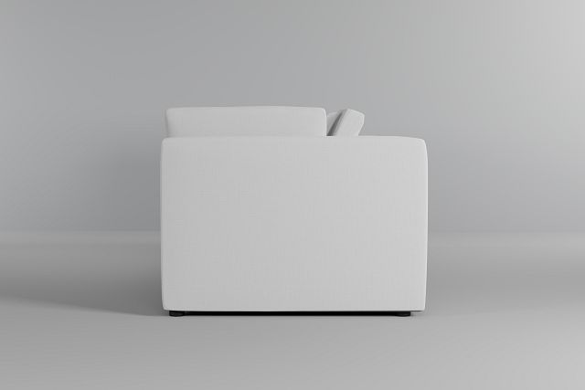 Destin Delray White Fabric 3 Piece Modular Sofa