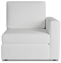 Citymod White Fabric Right Chair