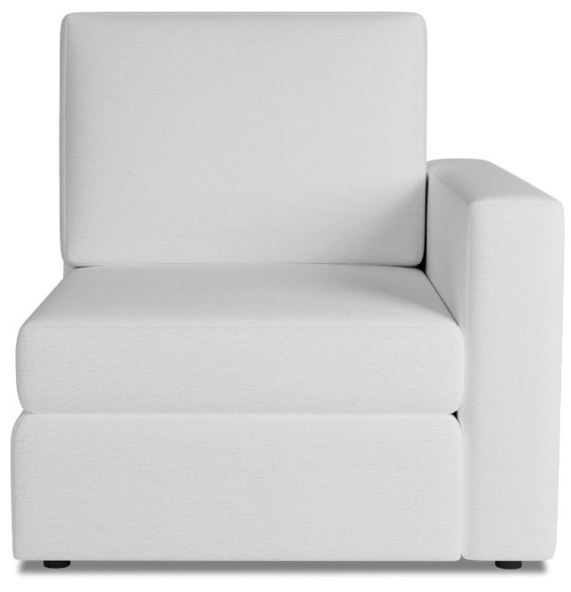 Citymod White Fabric Right Chair