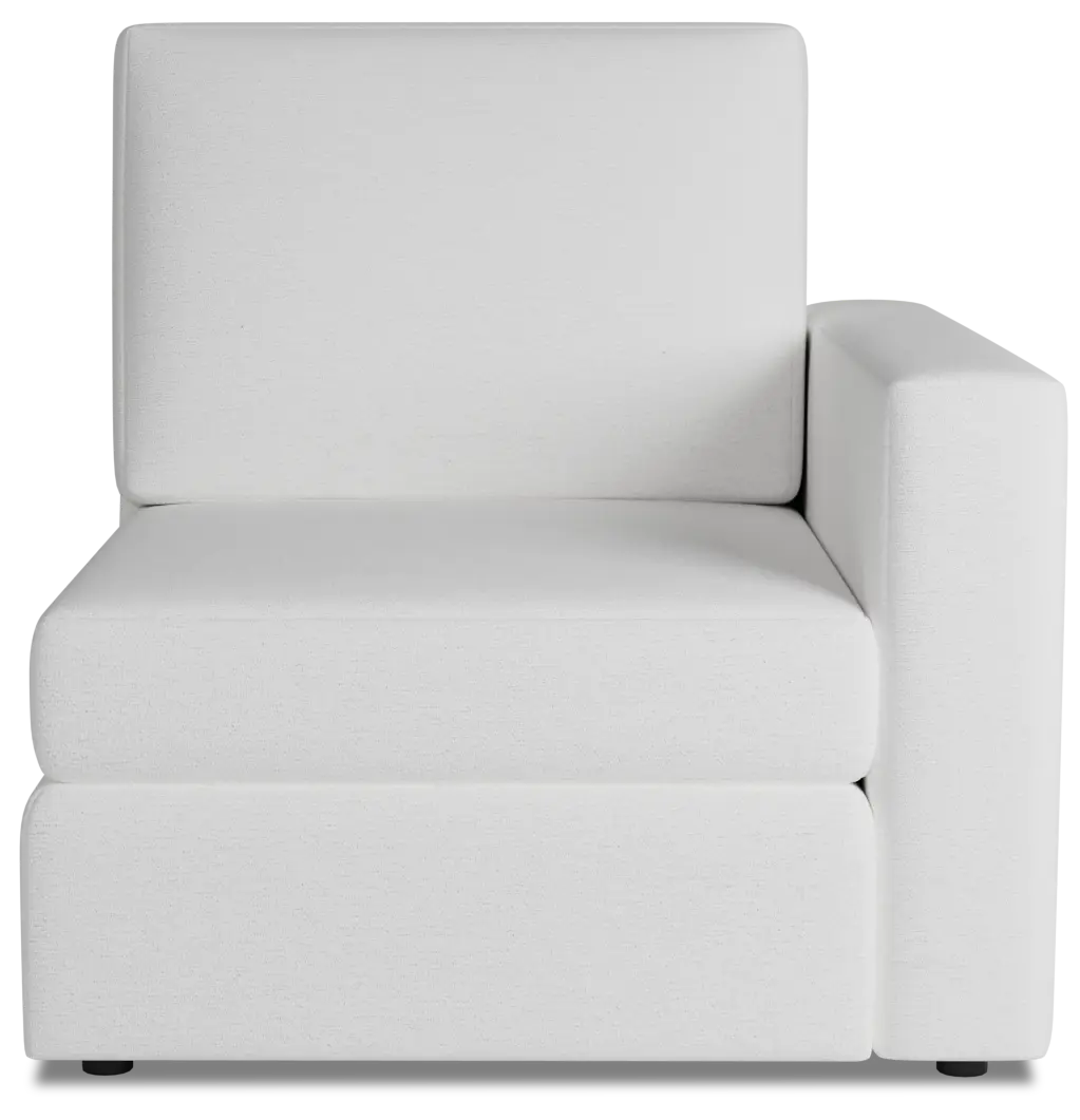 Citymod White Fabric Right Chair Citymod White Fabric Right Chair