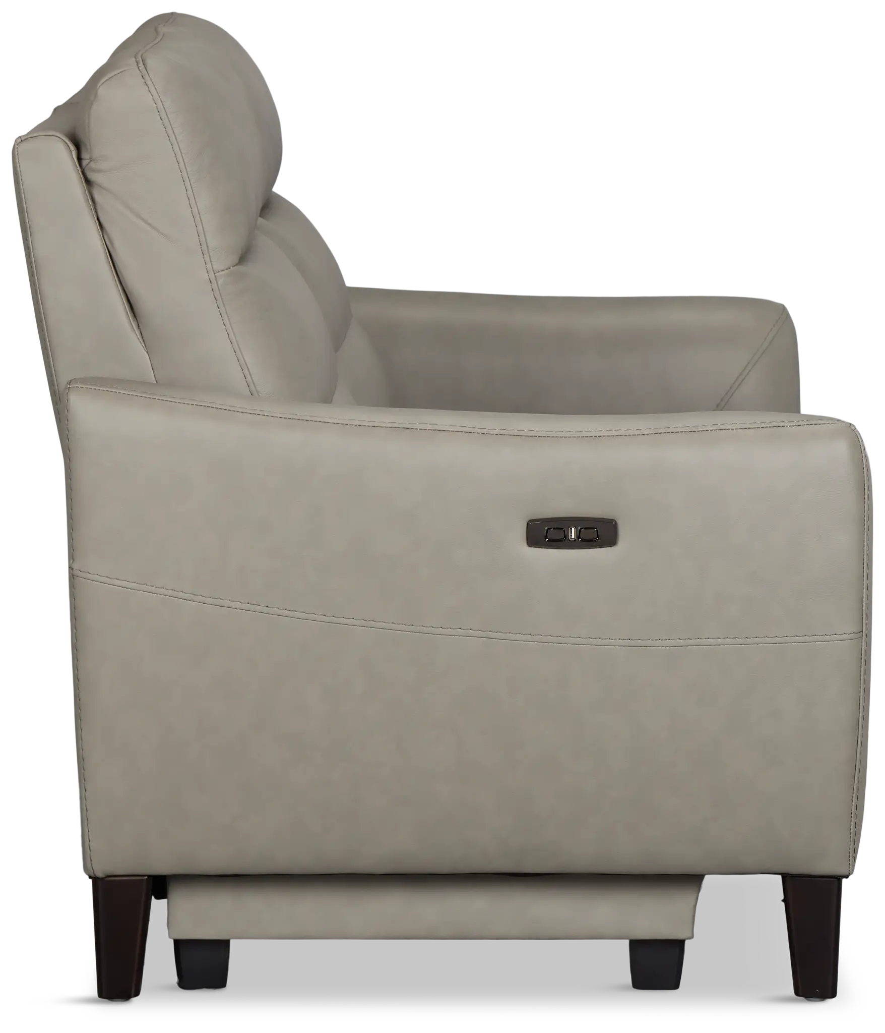 Keaton Gray Lthr/vinyl Power Reclining Loveseat W/ Power Headrest Keaton Gray Lthr/vinyl Power Reclining Loveseat W/ Power Headrest