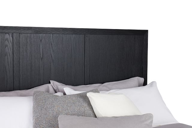 Alden Black Wood Platform Bed