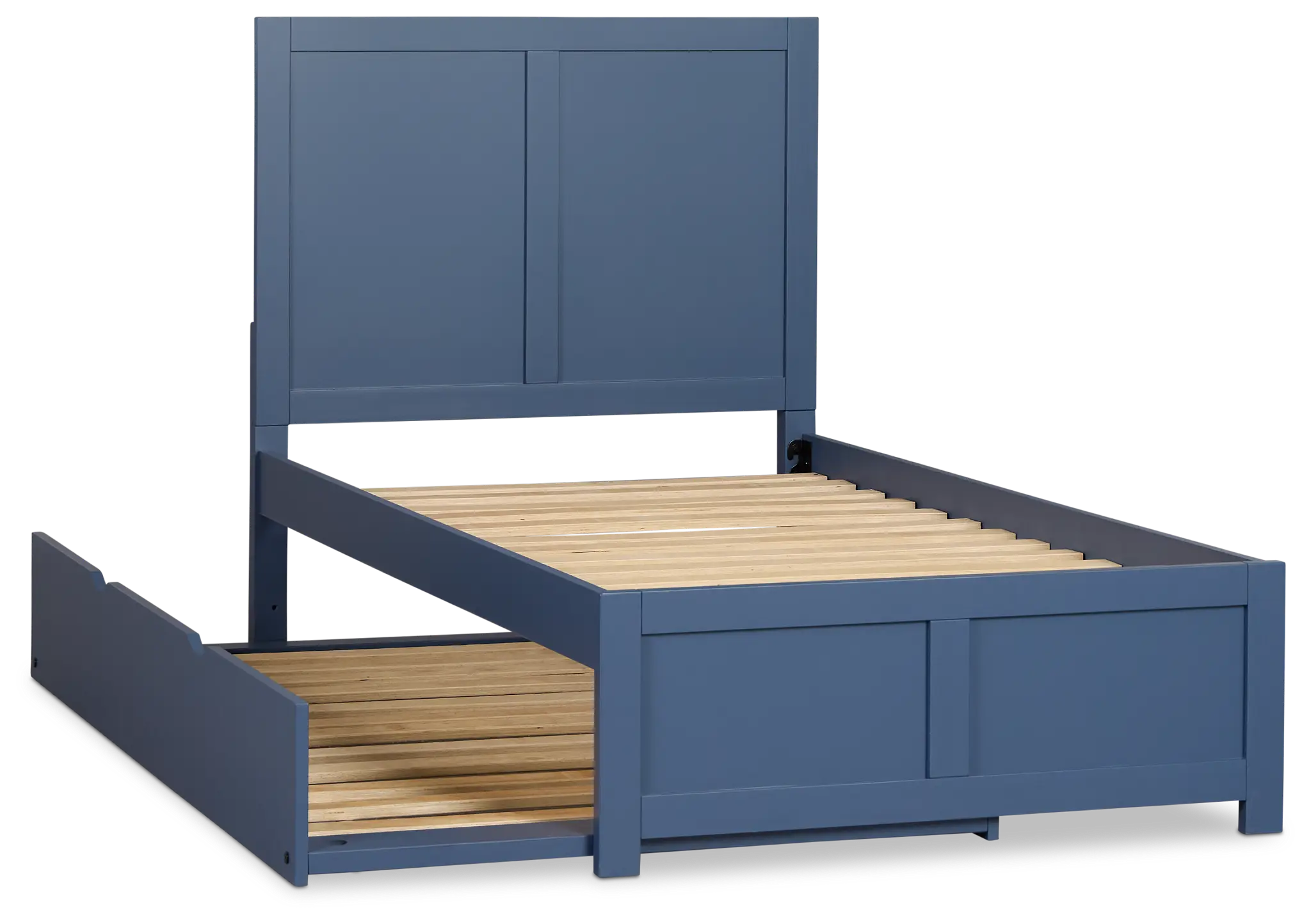 Charleston Dark Blue Panel Trundle Bed Charleston Dark Blue Panel Trundle Bed