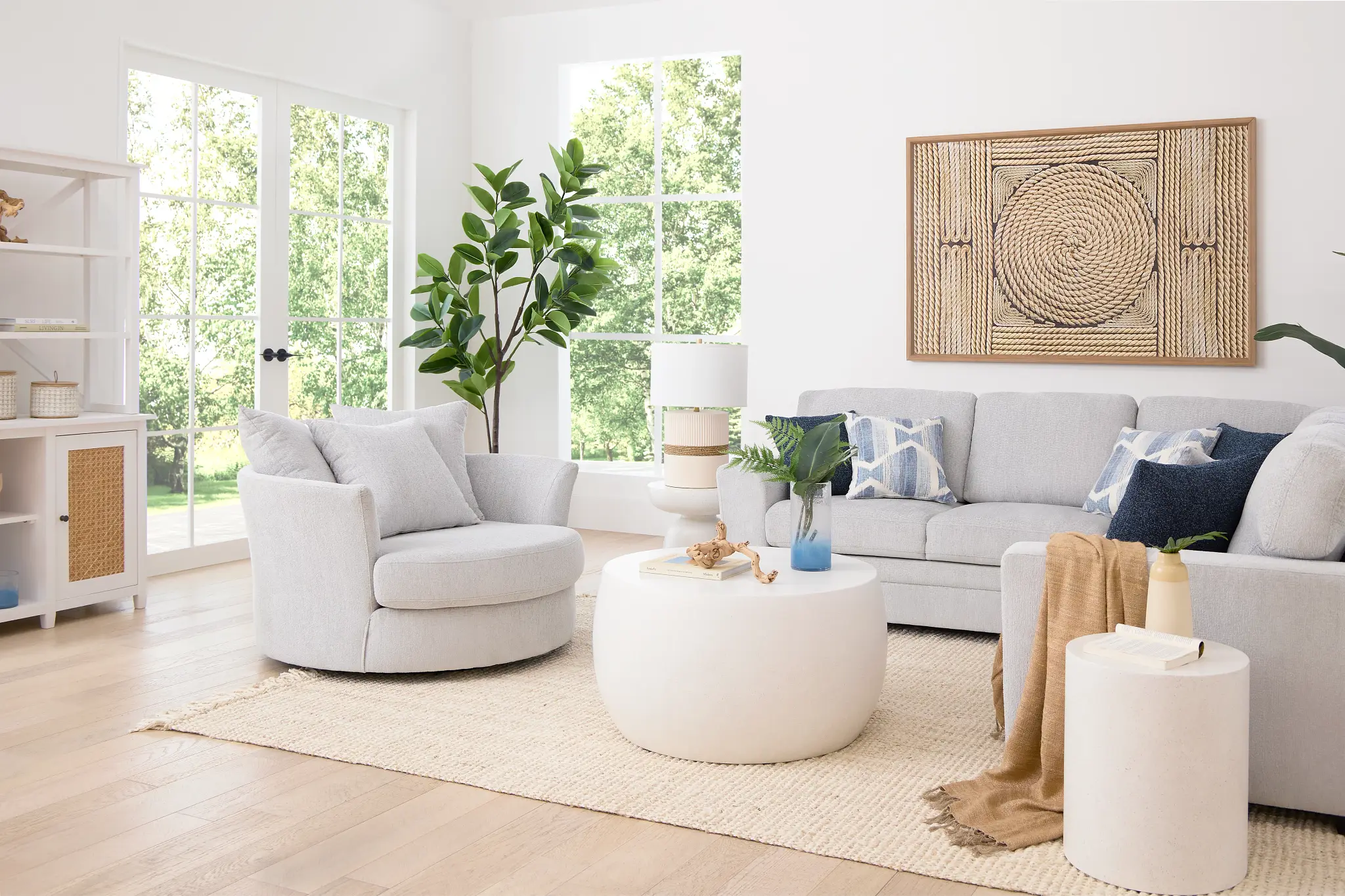 Tai White Round Coffee Table Tai White Round Coffee Table