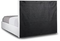 Doral White Uph Platform Bed