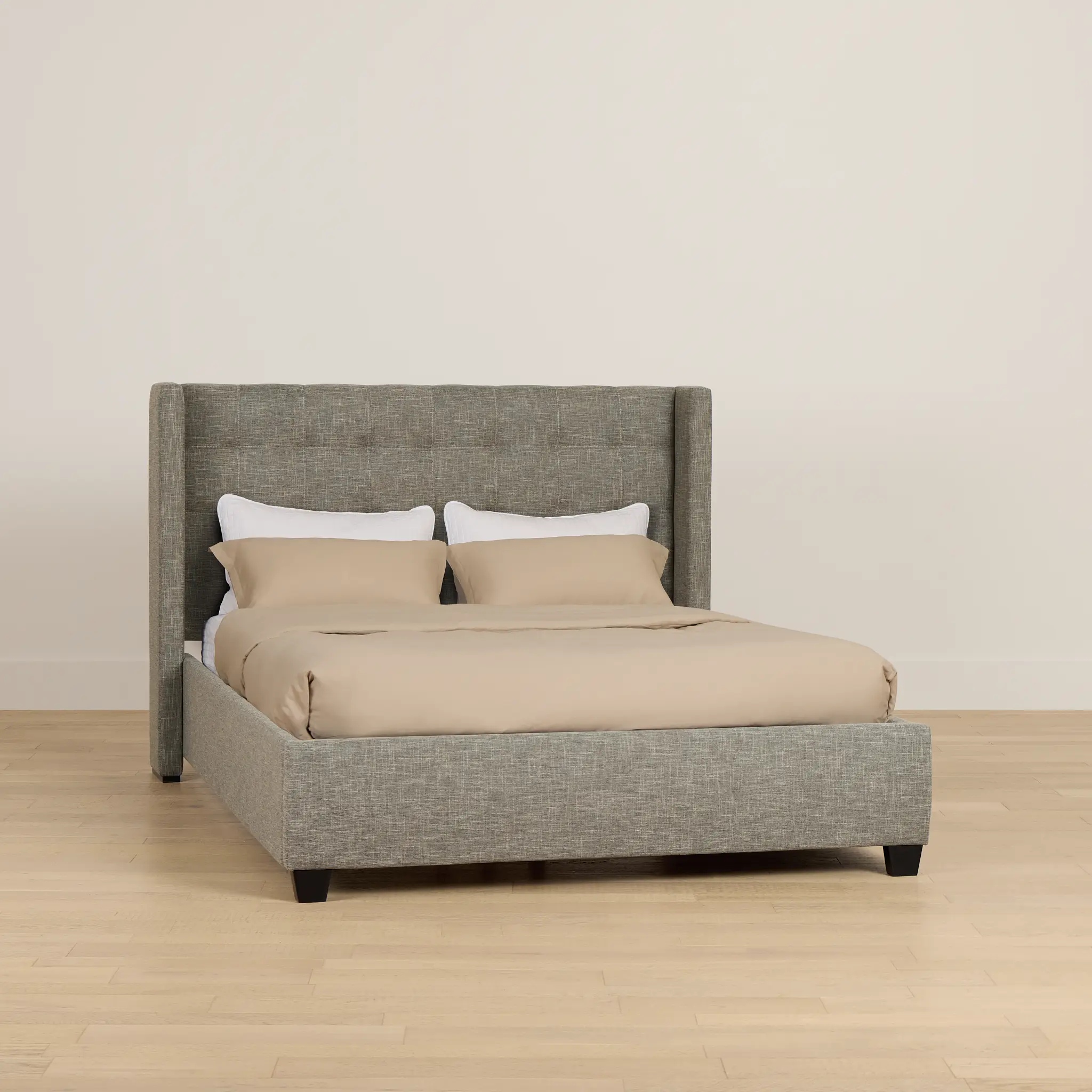 Chatham Gray Low Platform Bed Chatham Gray Low Platform Bed